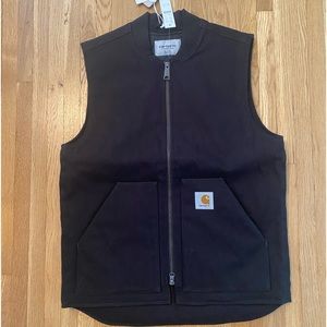 Carhartt Work in Progress canvas work vest NWT Black Medium